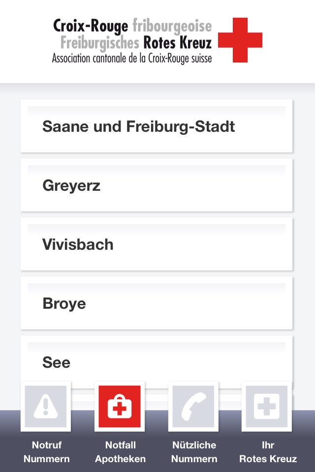 Croix-Rouge Fribourgeoise screenshot 2