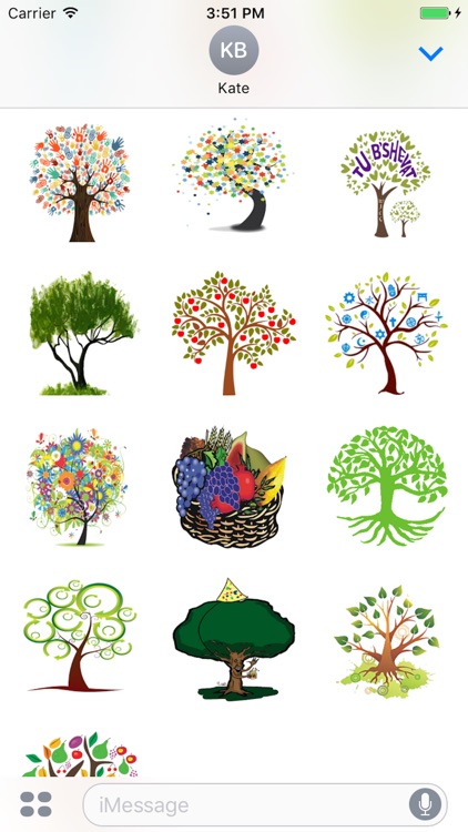 Happy Tu Bishvat Tu B'Shevat Day Stickers