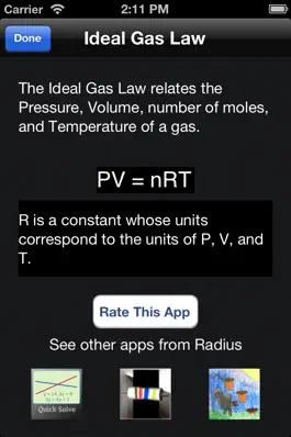 Game screenshot Best Ideal Gas Law Calculator apk