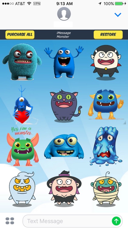 Cute Monster Stickers