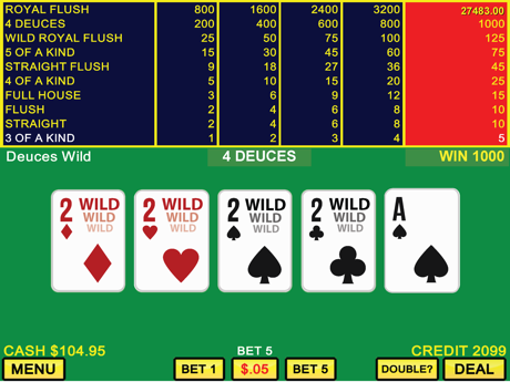 Cheats for Deuces Wild And Keno