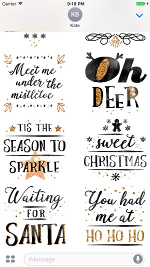 Merry Christmas Glitter Sticker(圖5)-速報App