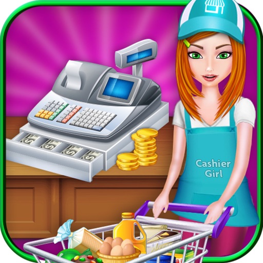 Supermarket Cash Register Girl & Grocery Shop iOS App