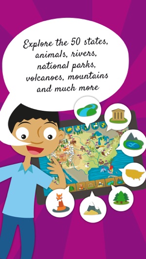 Kids US Atlas - United States Fun Geography Games(圖2)-速報App