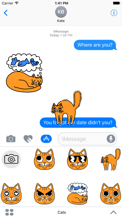 How to cancel & delete Cat Stickers for Messages & Photos from iphone & ipad 2