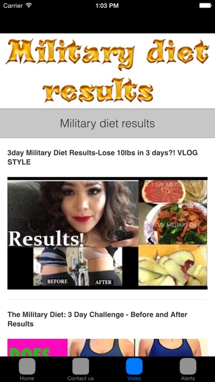 The Results of the Military Diet