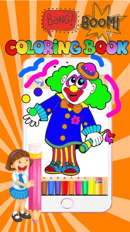 Joker circus learn coloringbook hd preschool kid