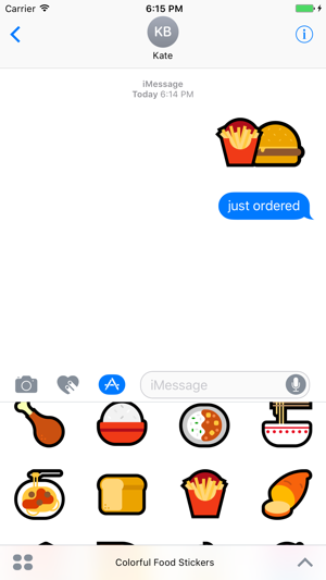 Colorful Food Stickers