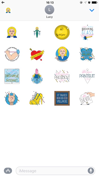 Emoji Stickers for Hillary Clinton