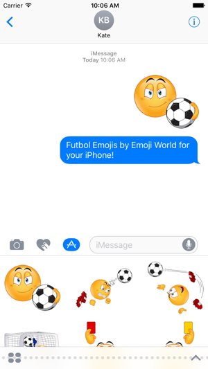 Futbol Emoji Stickers