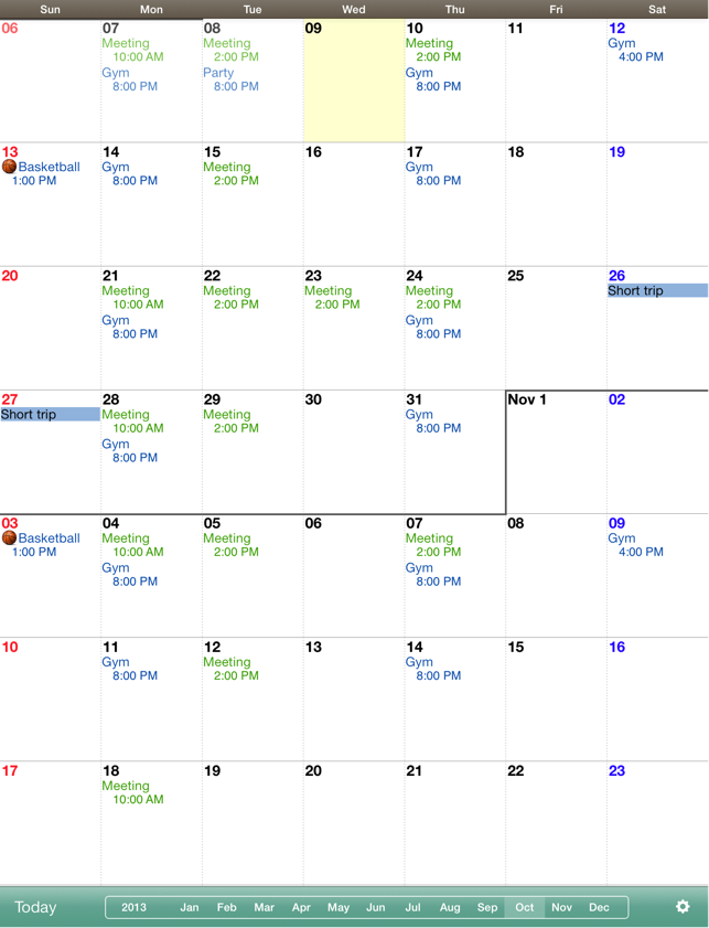 Monthly Calendar MocaHD(圖1)-速報App