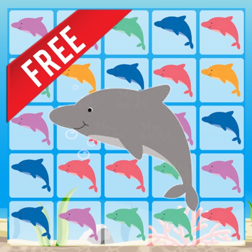 Dolphins Color Matching Activities for Children's icon