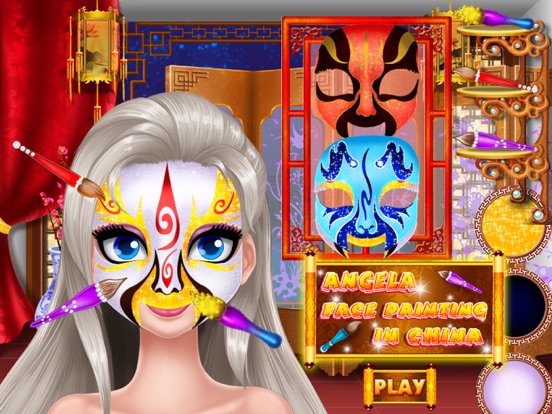 Angela Face Painting In China screenshot 3