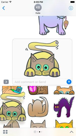 Kimshi Cute Kitty Cat Stickers Fun