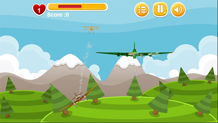 Touch shoot gun plane - free kids game