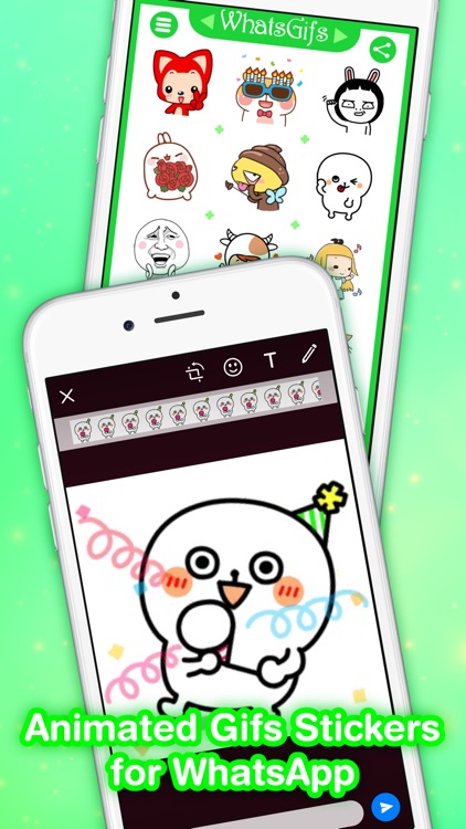 WhatsGifs - Animated Gifs Stickers for WhatsApp - by Aaron Kwok