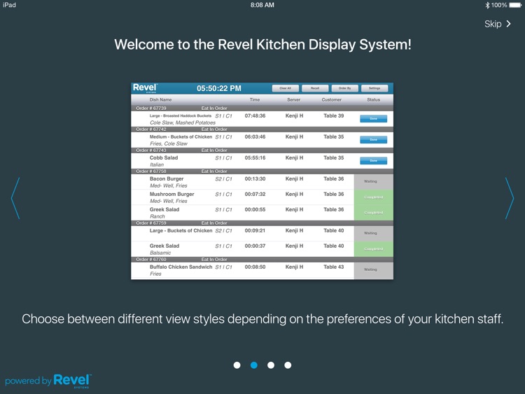 Revel Kitchen Display System