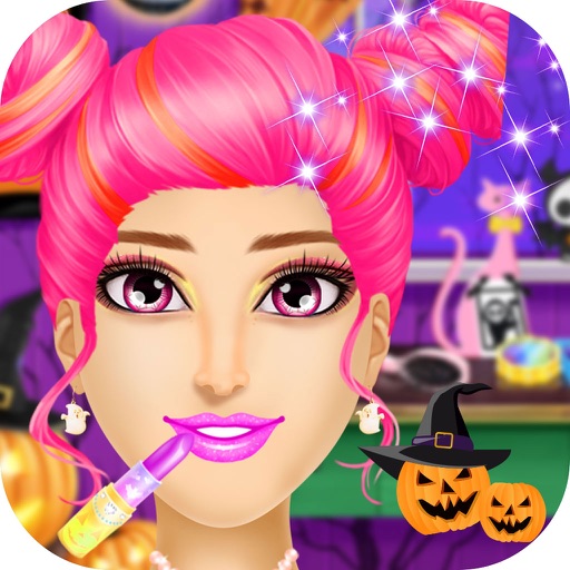 Halloween Party Girl Spa Makeup & Dress Up Game icon
