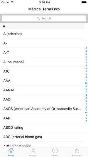 Medical Terms for iPad