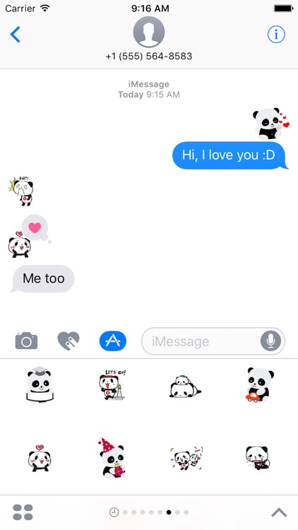 Panda Emoji - Sticker