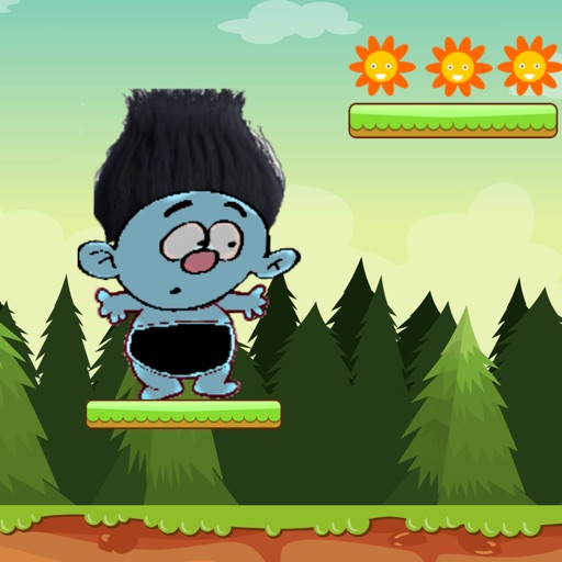 Rolling Trolls Jumping Kids Game iOS App