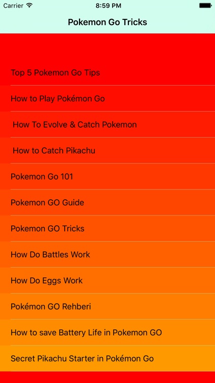 guide for catch pokemon