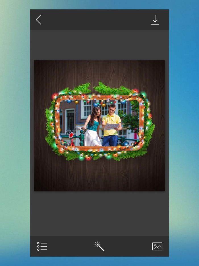 Xmas Jingle bell Picture Frame - Design scrapbook