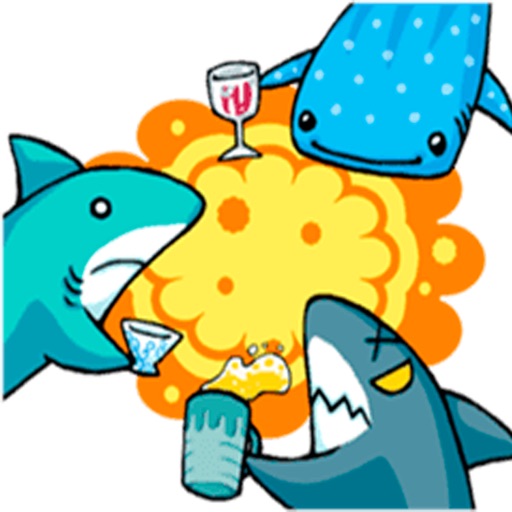 Shark Party Stickers