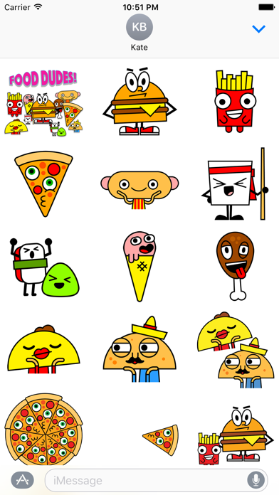 How to cancel & delete Food Dudes! Stickers! from iphone & ipad 2