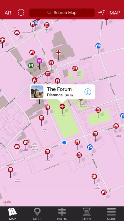 Pompeii Map - Offline Travel Guide screenshot-4