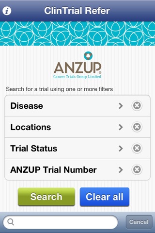 ClinTrial Refer ANZUP screenshot 2