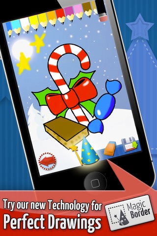 Christmas: Baby & Kids coloring book games - Free screenshot 2