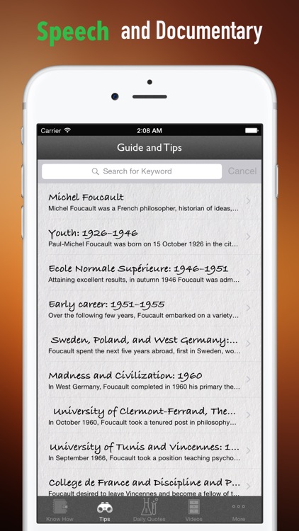 Biography and Quotes for Michel Foucault: Life screenshot-3