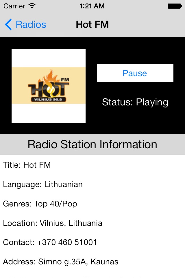 Lithuania Radio Live Player (Lietuva radijo) screenshot 4
