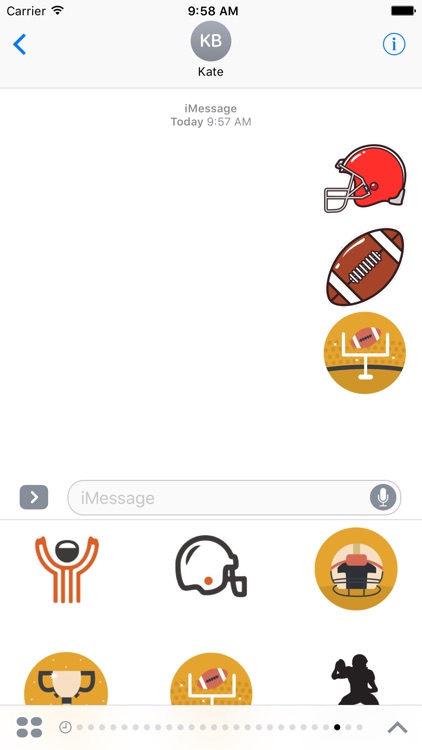 American Football Stickers For iMessage