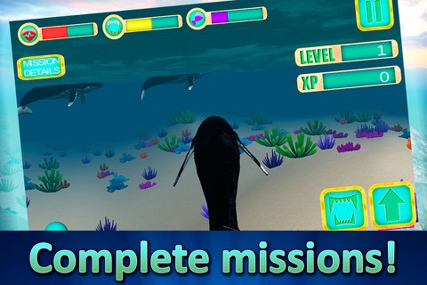 Ocean Whale Simulator 3D Free screenshot 4