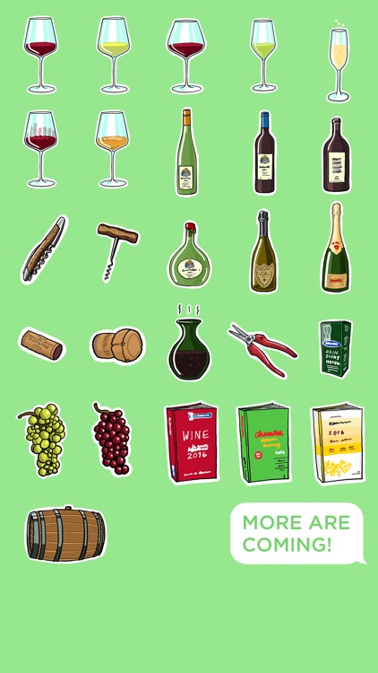 Bio Dynamic Wine Stickers for iMessage