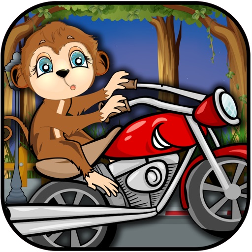 A Monkey Bicycle Jump Race - Cute Animal Speedy Sport Mania Game PRO icon