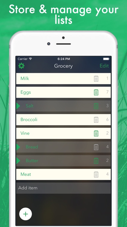 Shop List - create shopping lists on-the-go