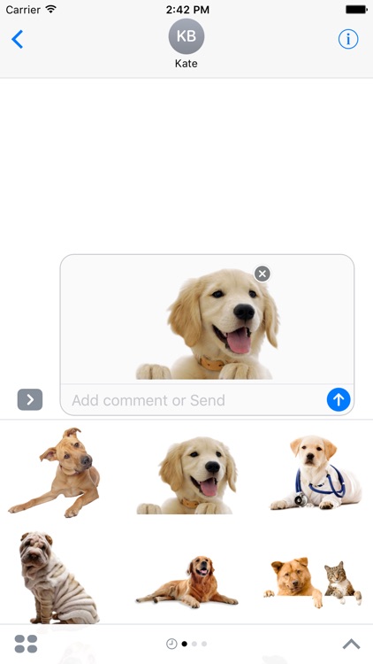 AWW Dog Stickers for iMessage
