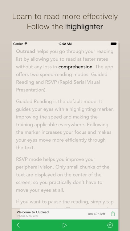 Outread – Speed Reading