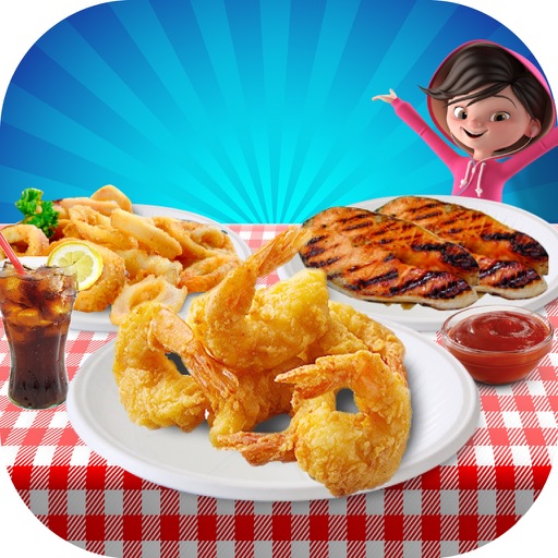 Seafood Deep Fry Maker Cook - A Fast Food Madness iOS App