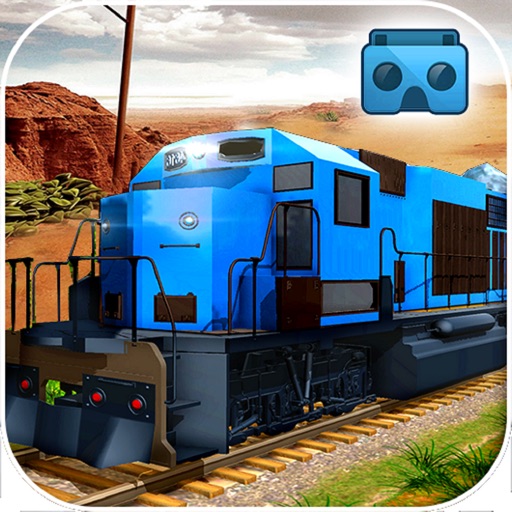 VR Desert Train Drive : Virtual Reality 3D game-s Icon