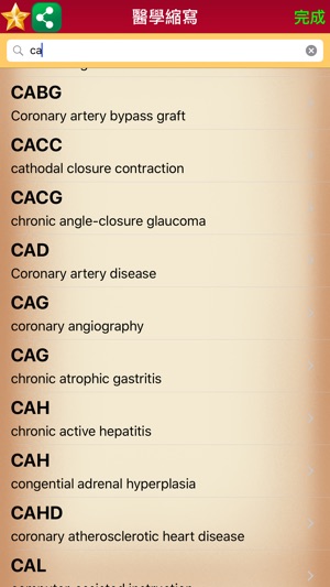 免費-醫學名詞縮寫快速查詢(圖1)-速報App