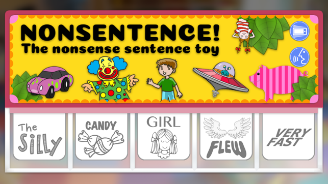 Nonsentence - The silly sentence app for kids(圖1)-速報App