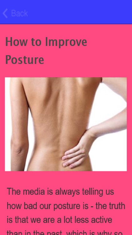 How To Improve Posture