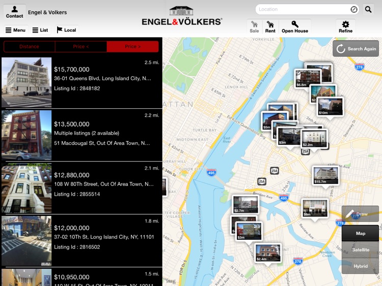 EV Real Estate Search for iPad