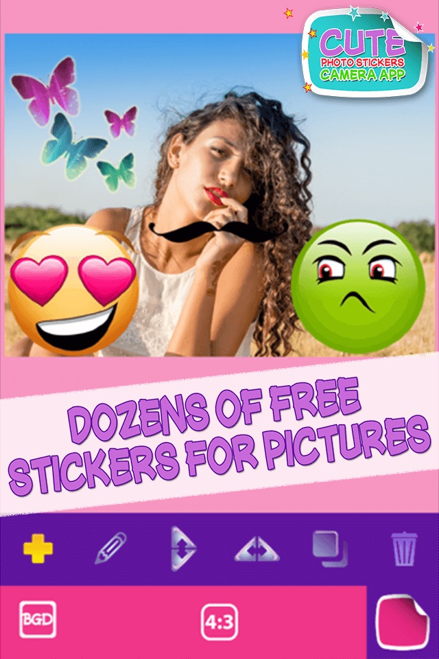 Cute Photo Stickers Camera App – Picture Editor screenshot 3
