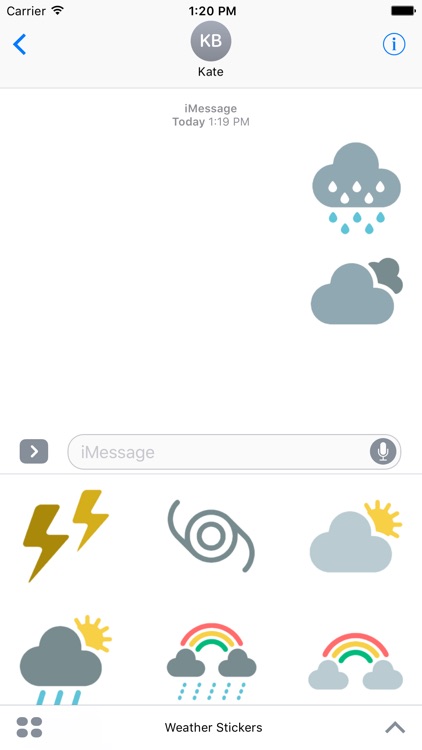 Weather Stickers For iMessage