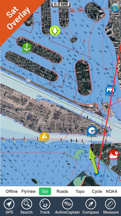 Louisiana Mississippi Alabama HD GPS Map Navigator